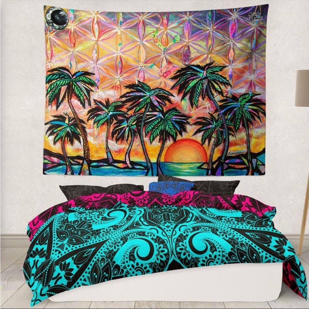 Electro Threads velvet tapestry